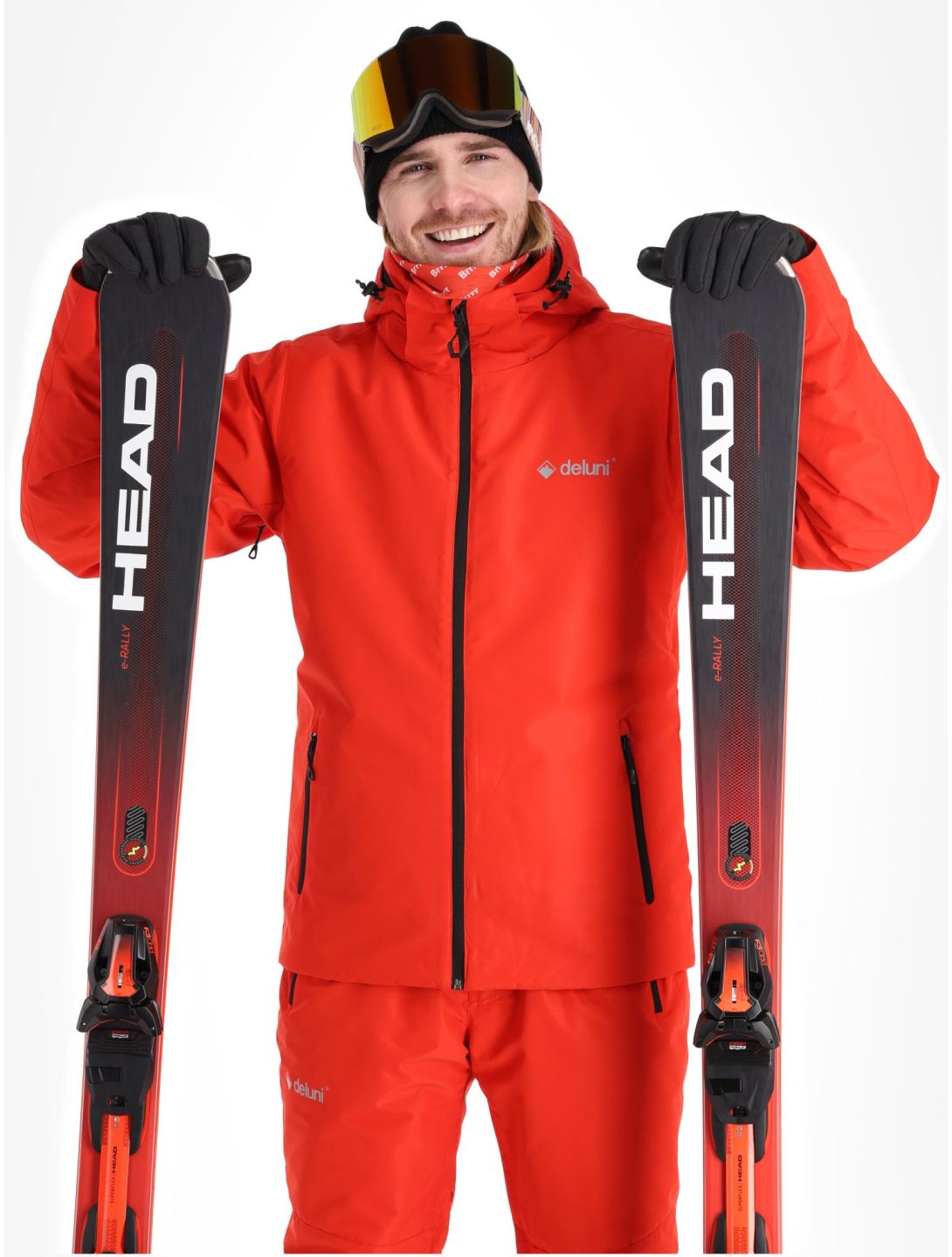 Deluni, Icerocker Pure veste de ski hommes Red rouge 