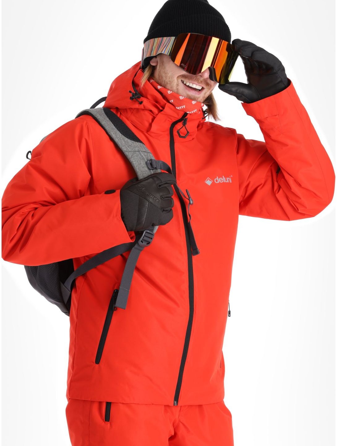 Deluni, Icerocker Pure veste de ski hommes Red rouge 