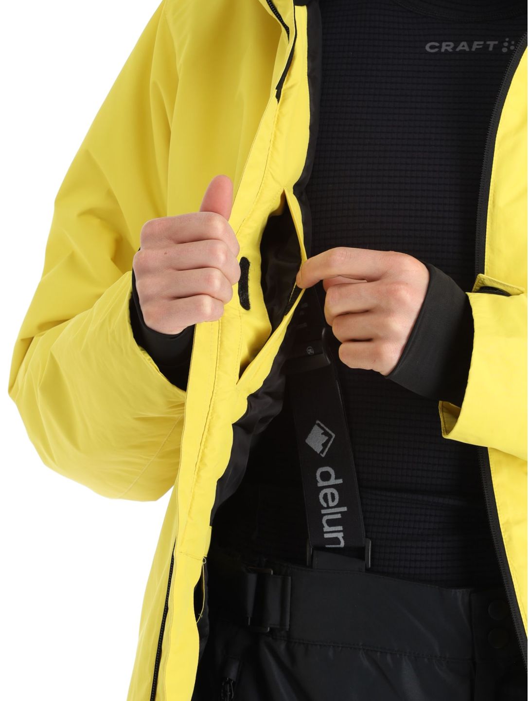 Deluni, Icerocker Pure veste de ski hommes Yellow jaune 