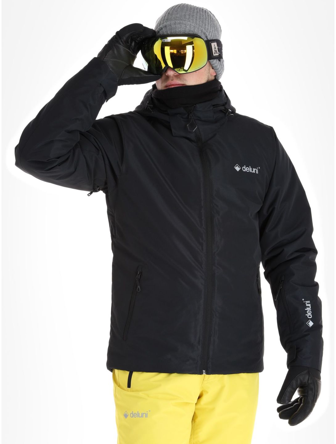 Deluni, Icerocker Pure veste de ski hommes Black noir 