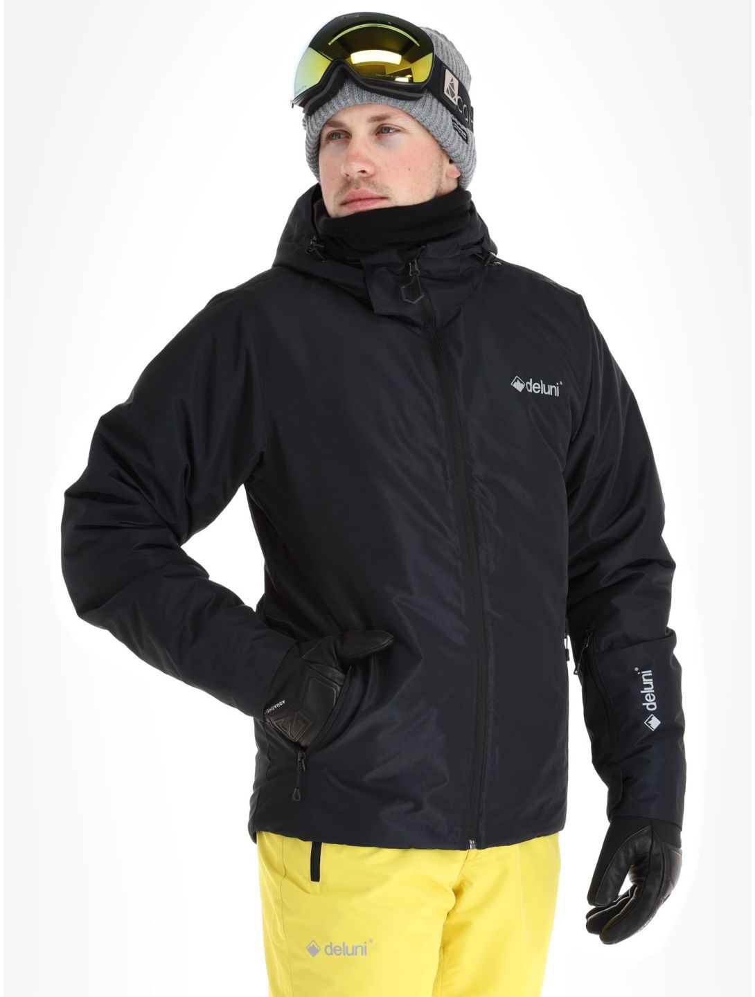 Deluni, Icerocker Pure veste de ski hommes Black noir 