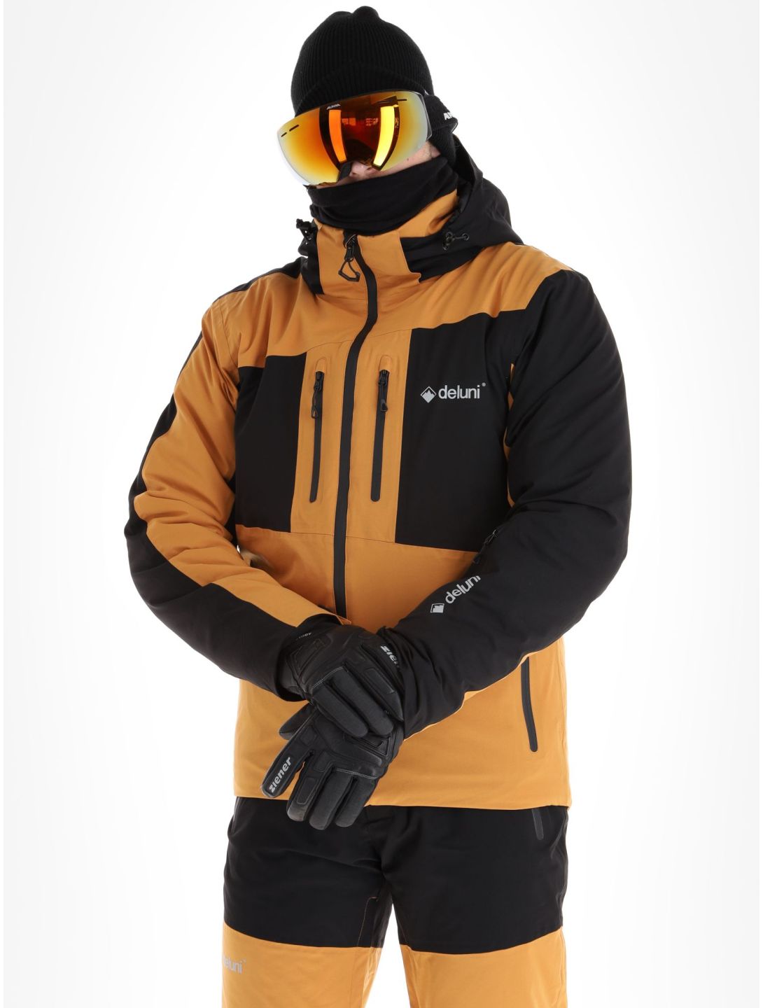 Deluni, Icerocker Pro veste de ski hommes Black / Brown brun, noir 