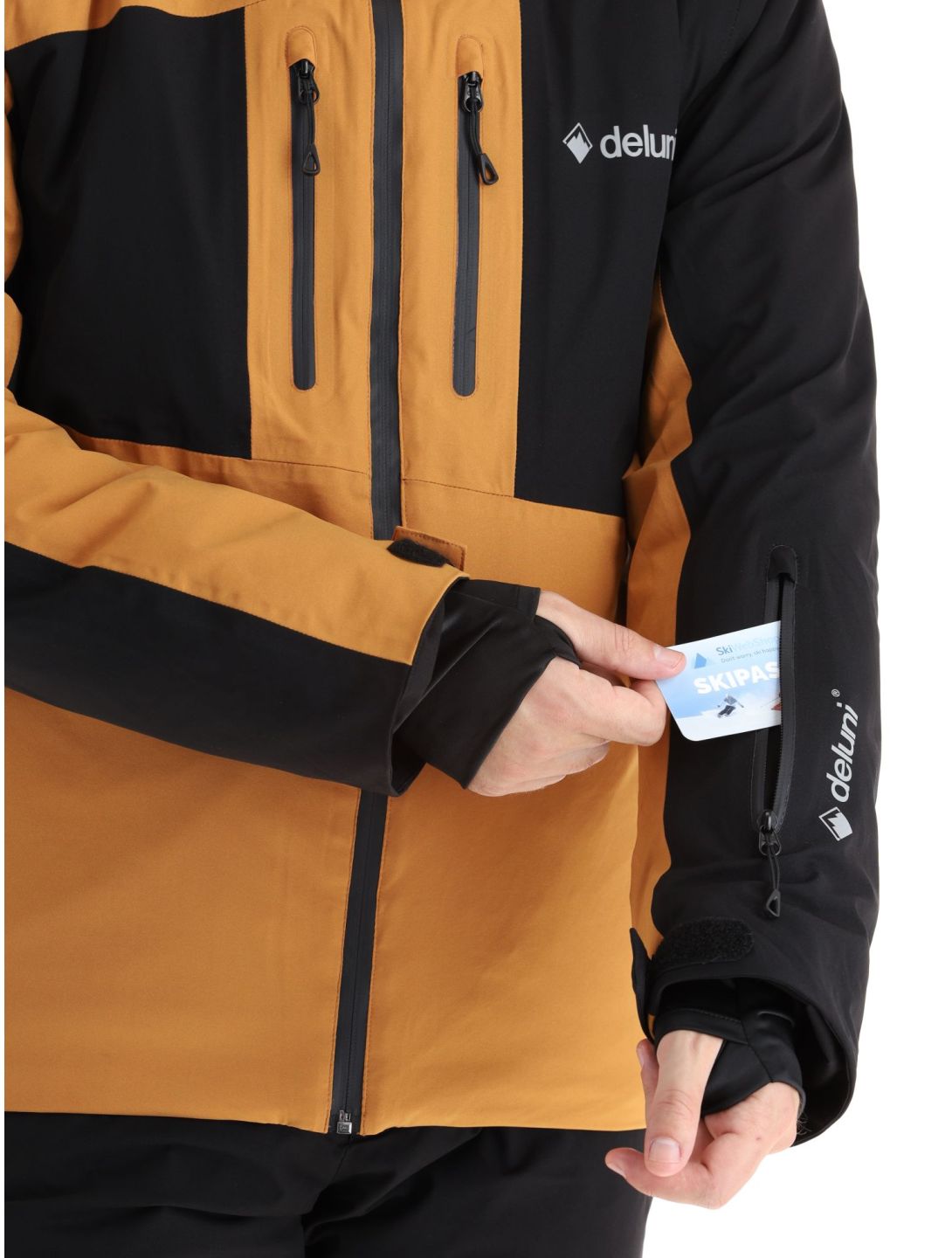 Deluni, Icerocker Pro veste de ski hommes Black / Brown brun, noir 