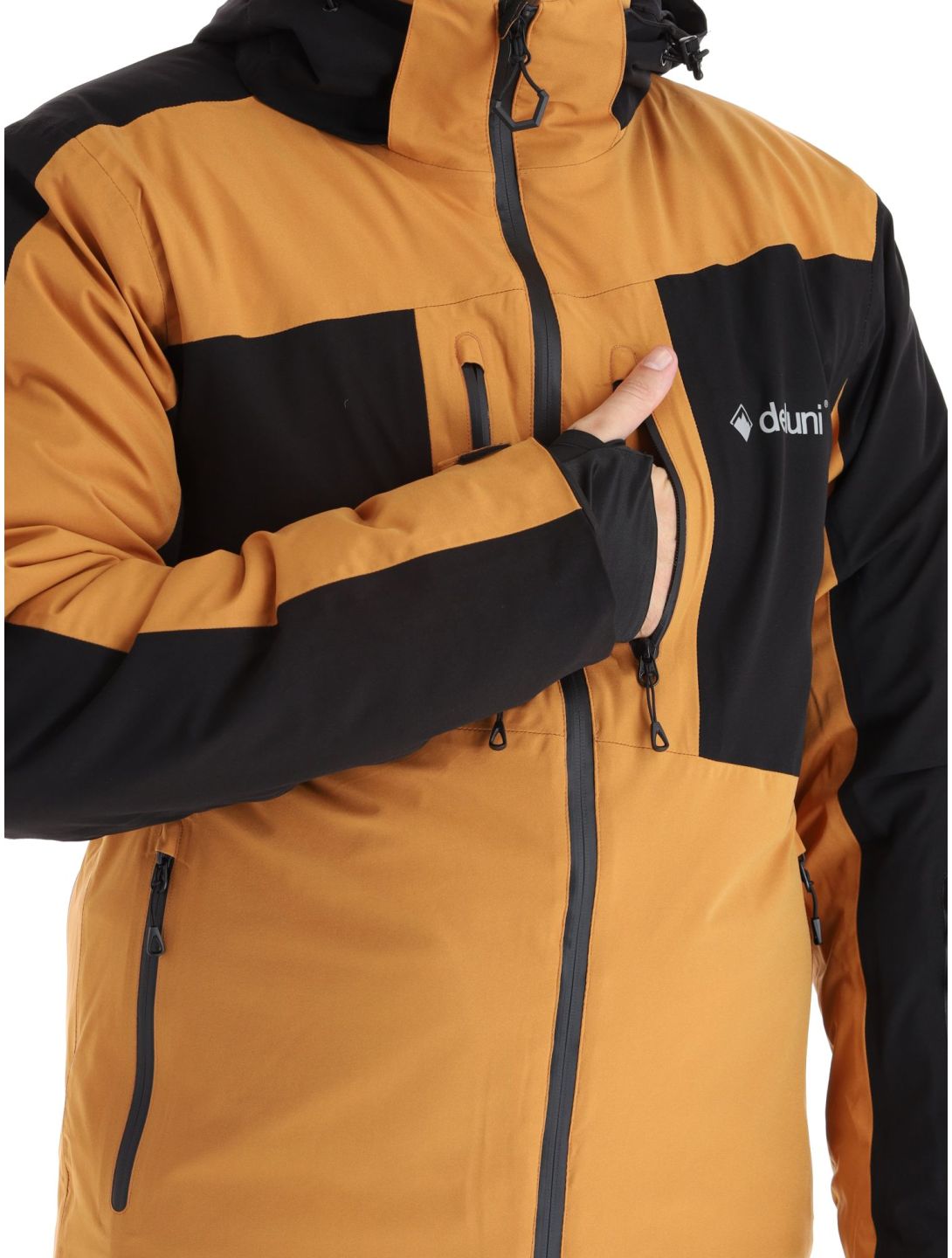 Deluni, Icerocker Pro veste de ski hommes Black / Brown brun, noir 