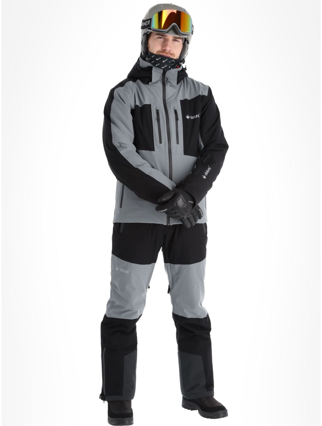 Deluni, Icerocker Pro veste de ski hommes Black / Dark Grey gris, noir 