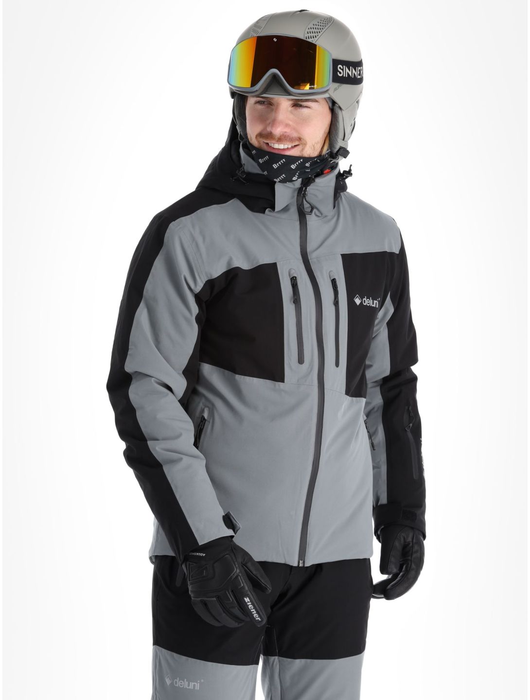 Deluni, Icerocker Pro veste de ski hommes Black / Dark Grey gris, noir 