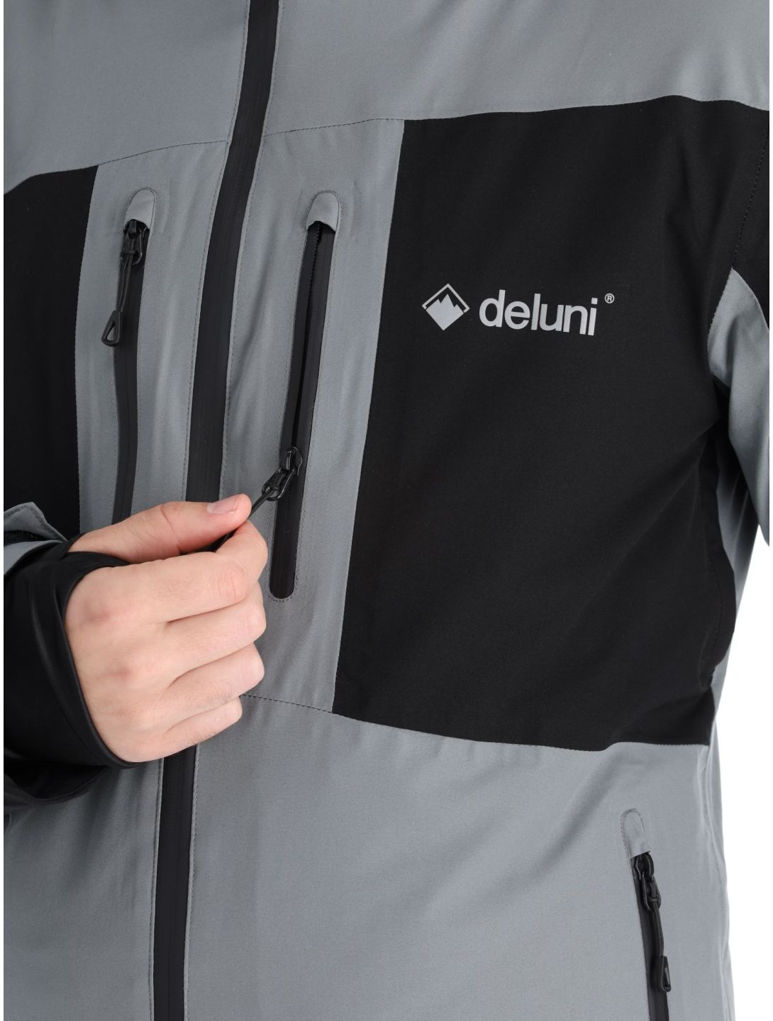 Deluni, Icerocker Pro veste de ski hommes Black / Dark Grey gris, noir 