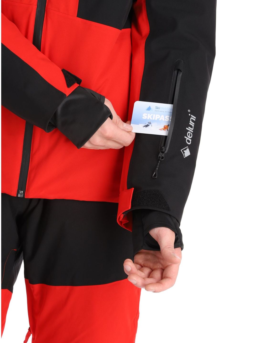 Deluni, Icerocker Pro veste de ski hommes Black / Red noir, rouge 