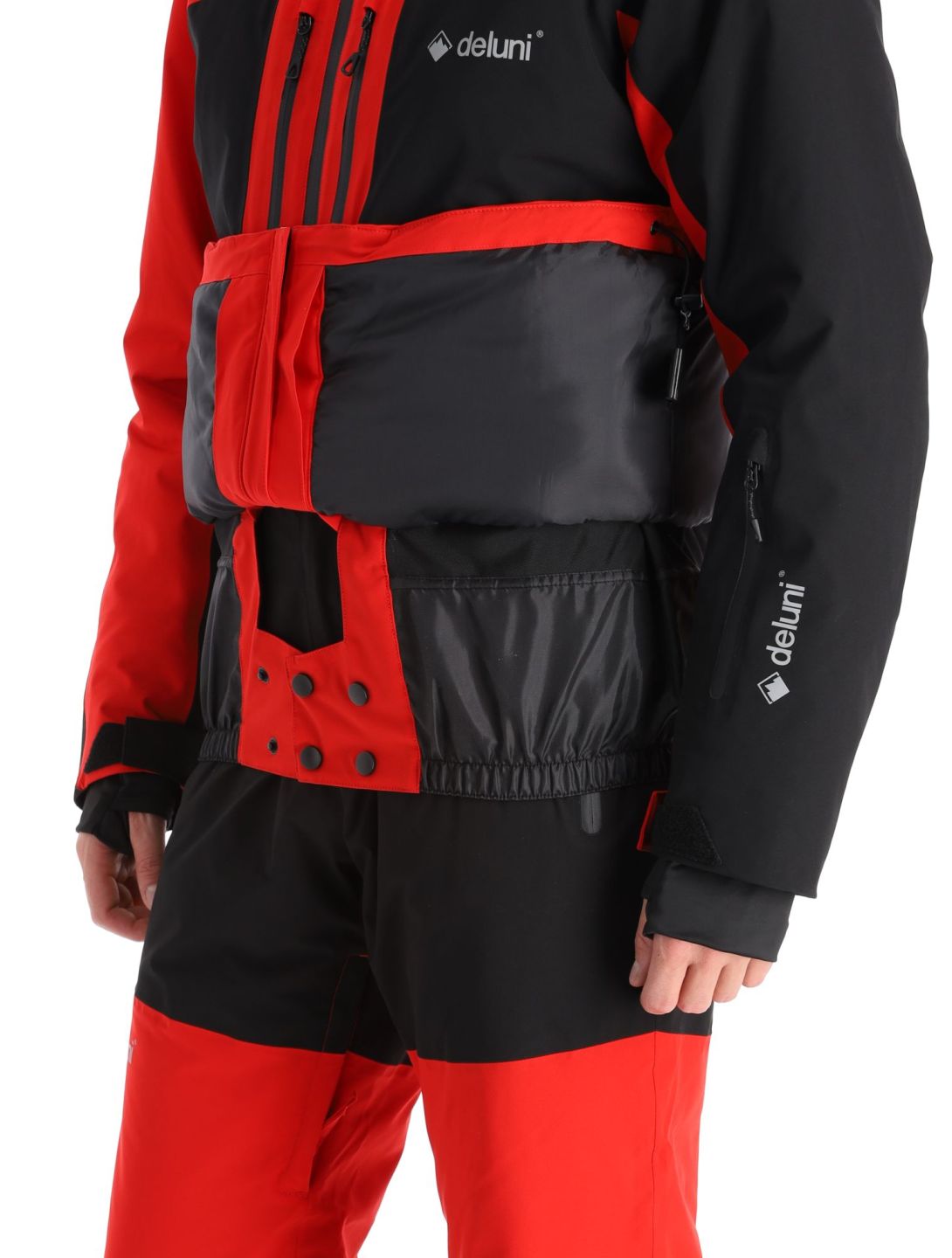 Deluni, Icerocker Pro veste de ski hommes Black / Red noir, rouge 