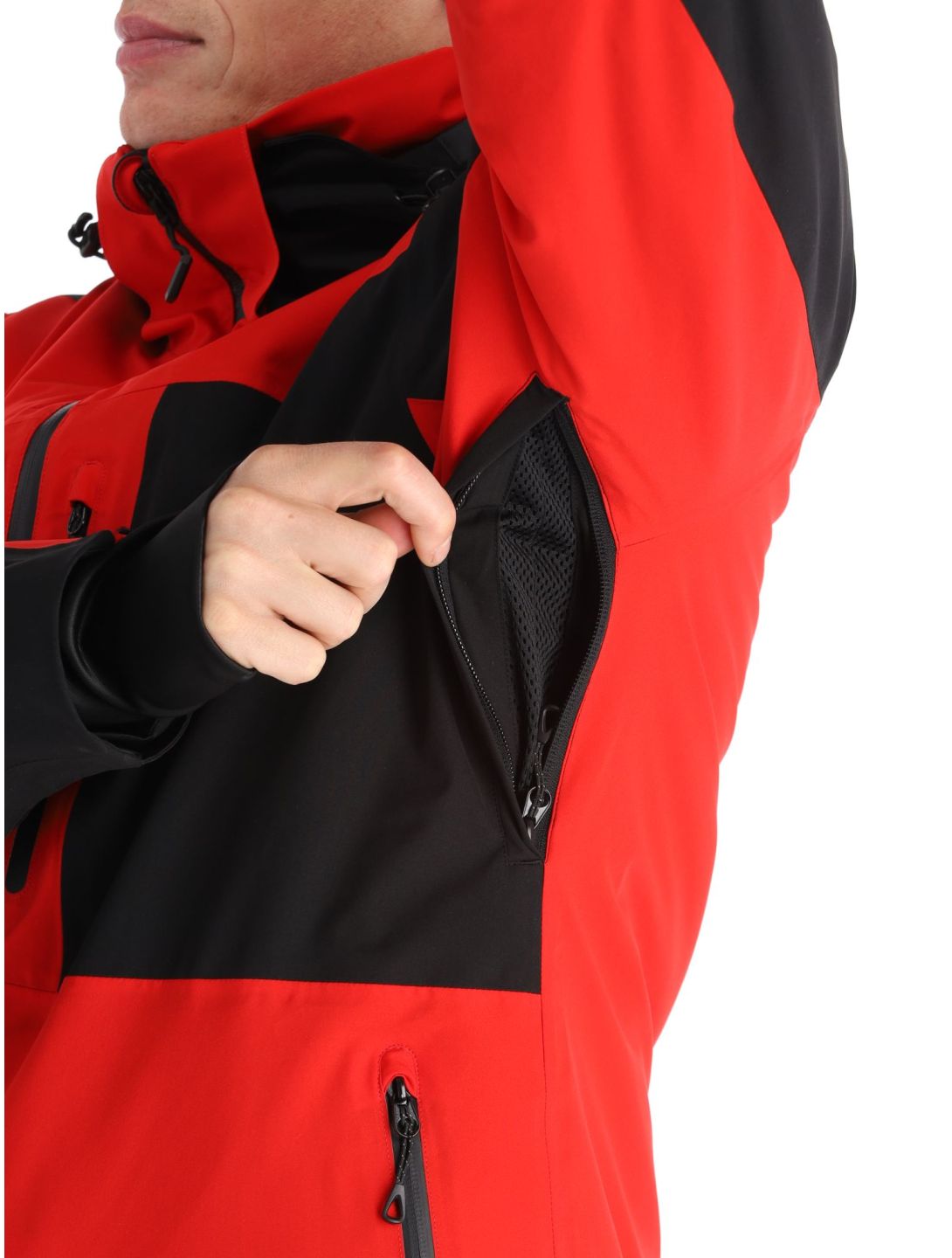 Deluni, Icerocker Pro veste de ski hommes Black / Red noir, rouge 