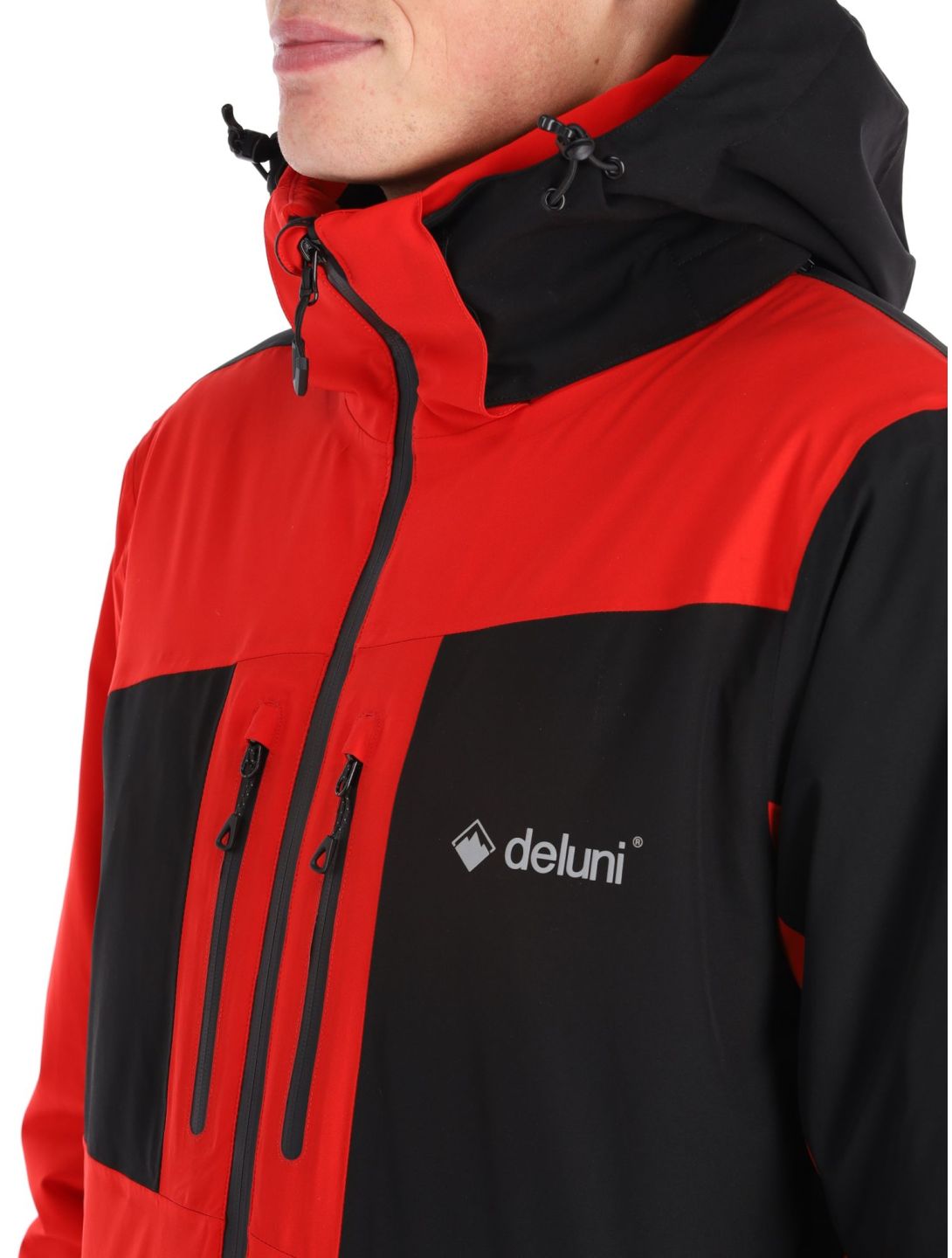 Deluni, Icerocker Pro veste de ski hommes Black / Red noir, rouge 