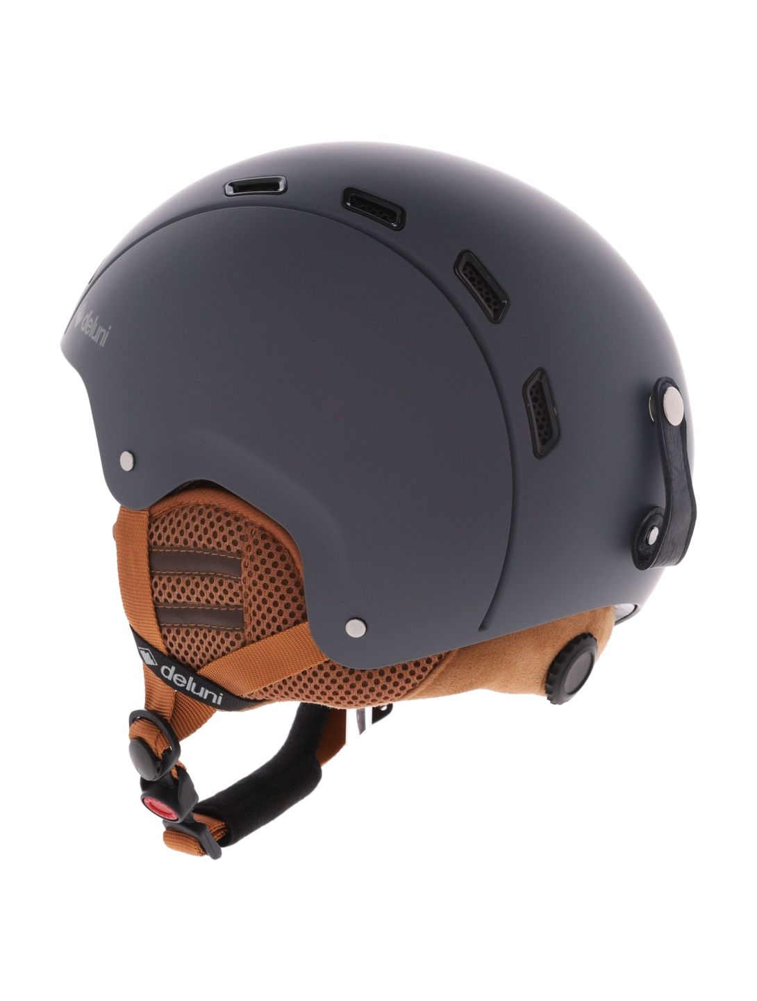 Deluni, Montano 2 casque de ski unisexe Matt Dark Grey gris 