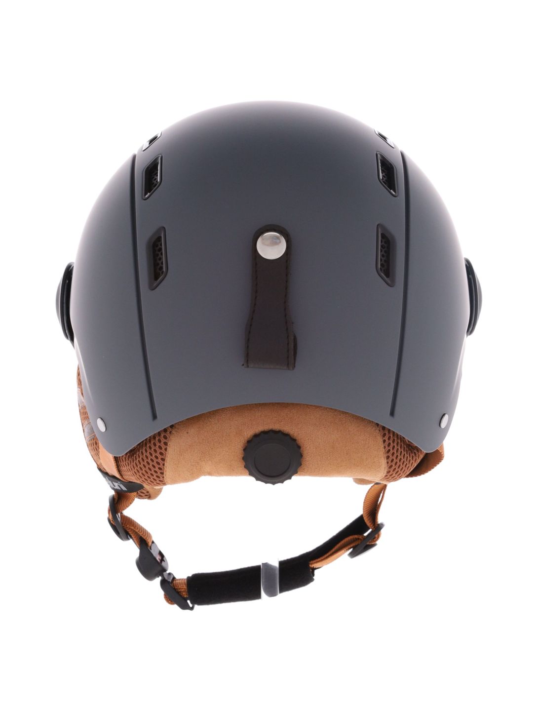 Deluni, Montano Pro 2 casque de ski avec visière unisexe Matt Dark Grey gris 