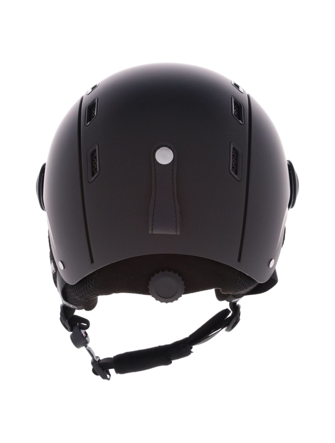 Deluni, Montano Pro 1 casque de ski avec visière unisexe Matt Black noir 