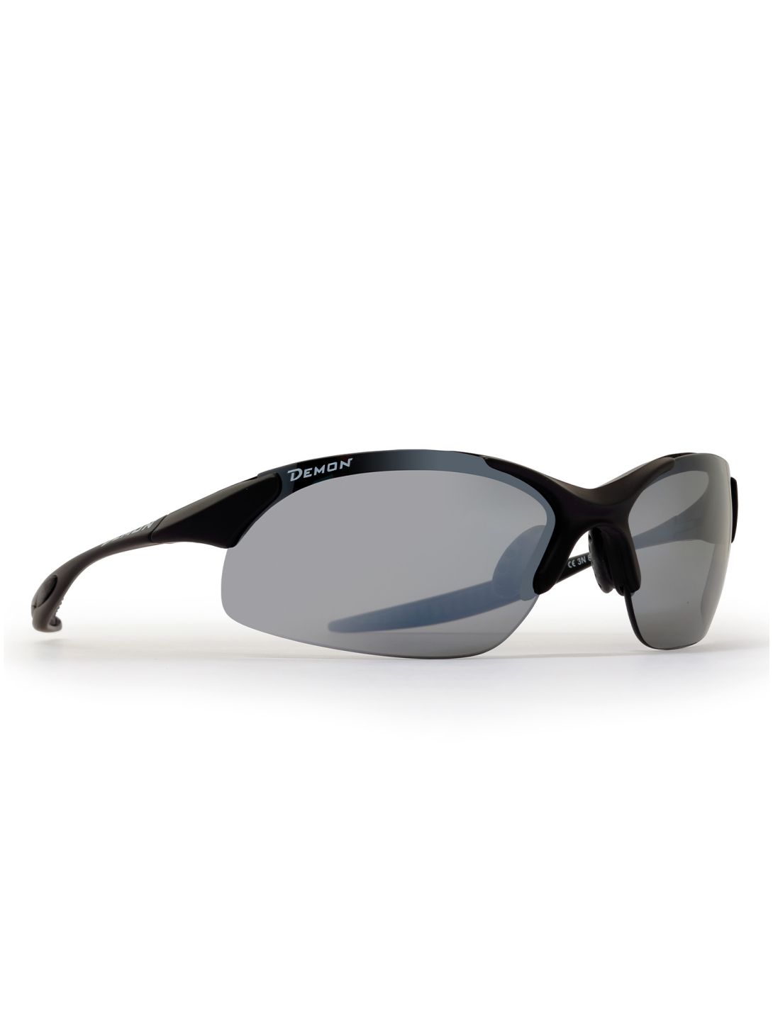 Demon, 832 lunettes de soleil unisexe Matt Black - Smoke Mirror noir 