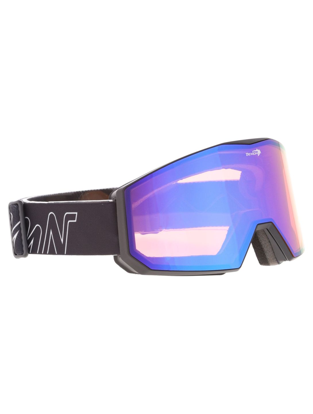 Demon, Future lunettes de ski unisexe Black Blue - Orange Blue Mirror noir 