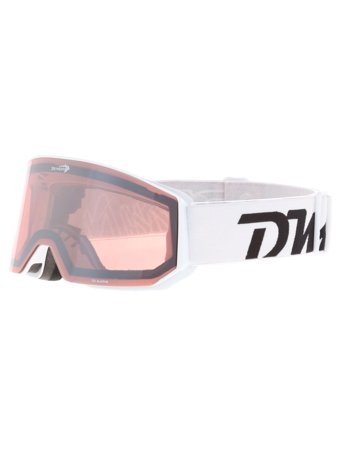 Demon, Intrepid (OTG) lunettes de ski unisexe White - Orange Mirror blanc 