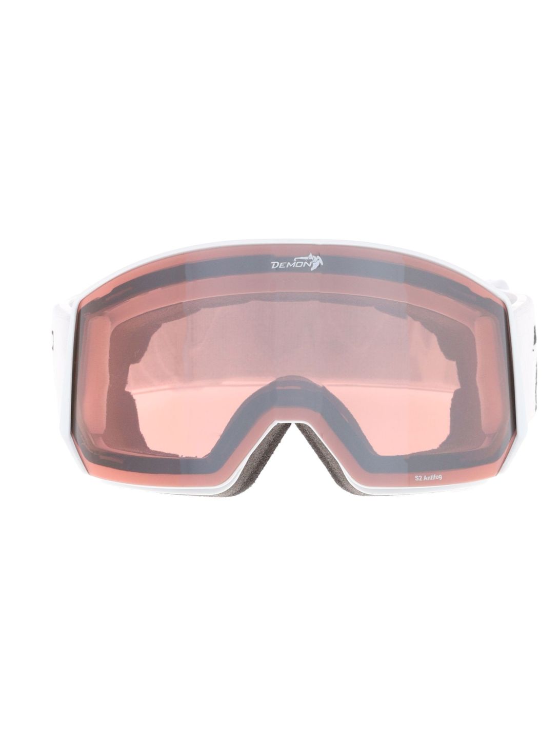 Demon, Intrepid (OTG) lunettes de ski unisexe White - Orange Mirror blanc 