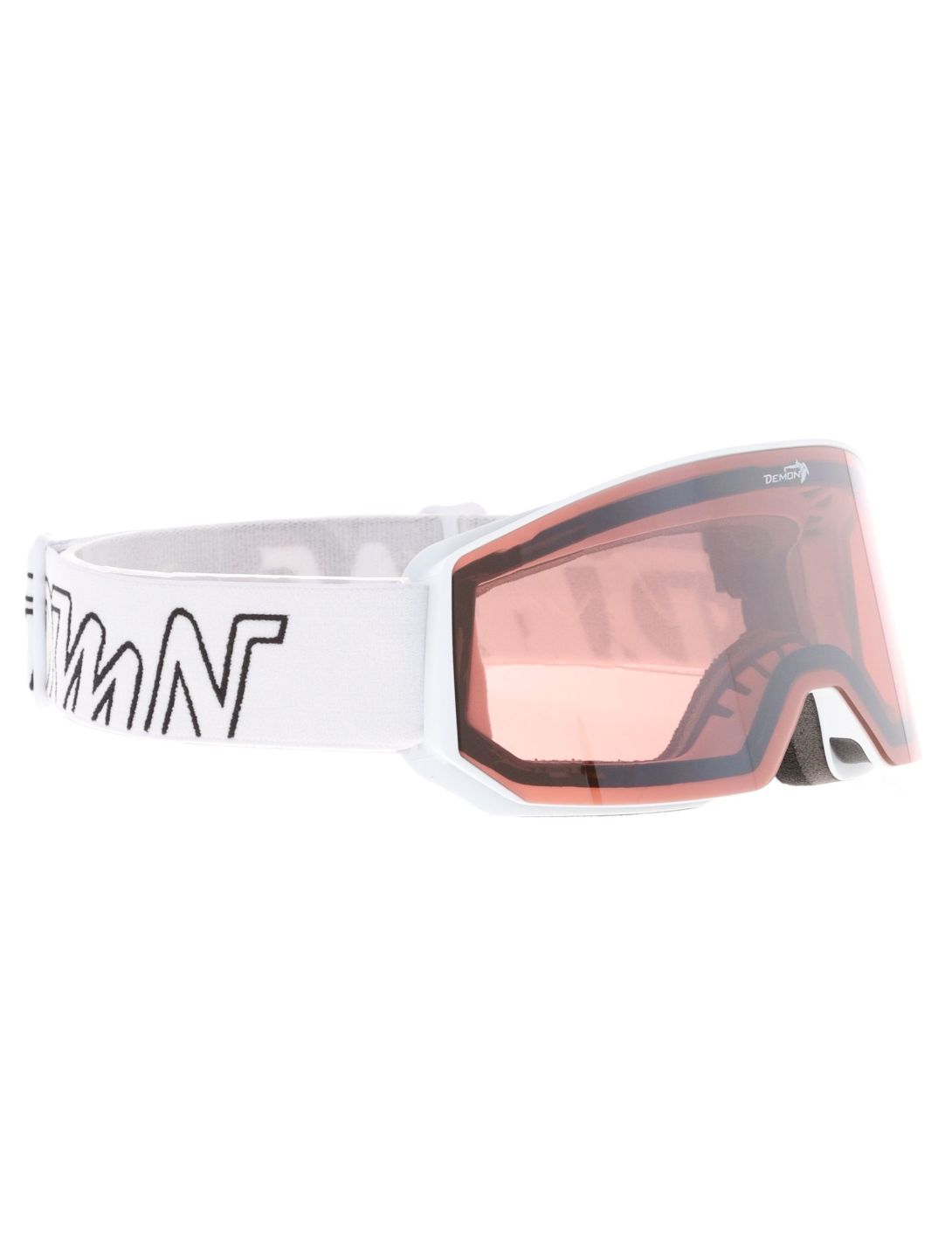 Demon, Intrepid (OTG) lunettes de ski unisexe White - Orange Mirror blanc 