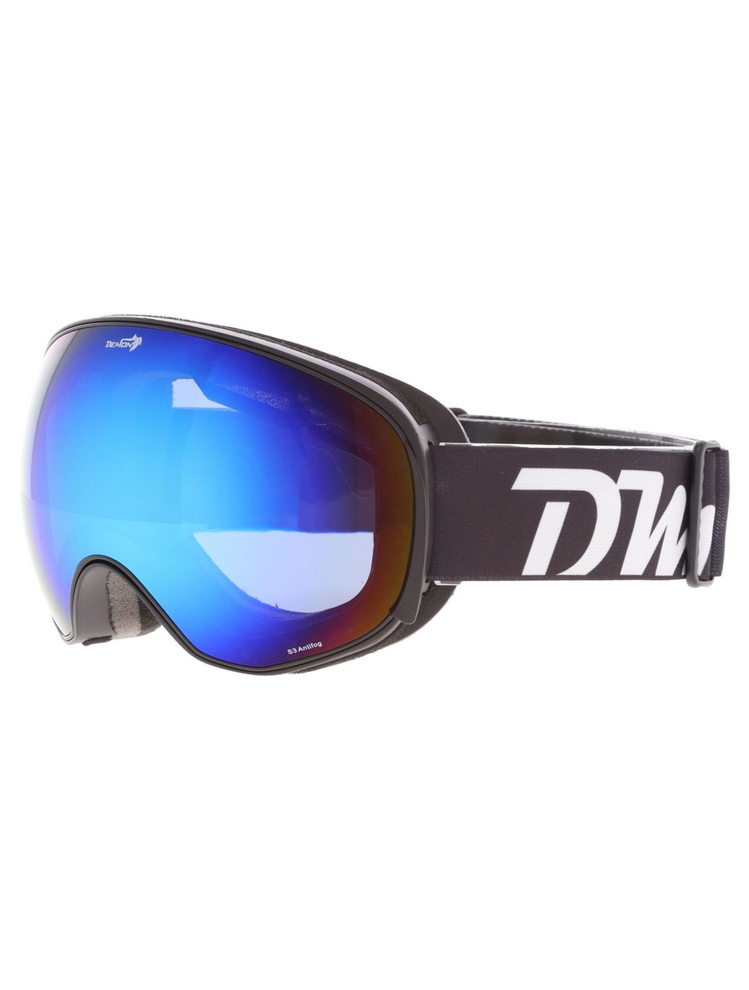 Demon, Magnet lunettes de ski objectif supplémentaire unisexe Matt Black Blue - Multilayer Smoke Blue noir 