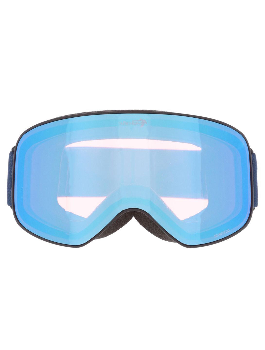 Demon, Master lunettes de ski unisexe Matt Black Blue - Orange Blue Mirror bleu, noir 