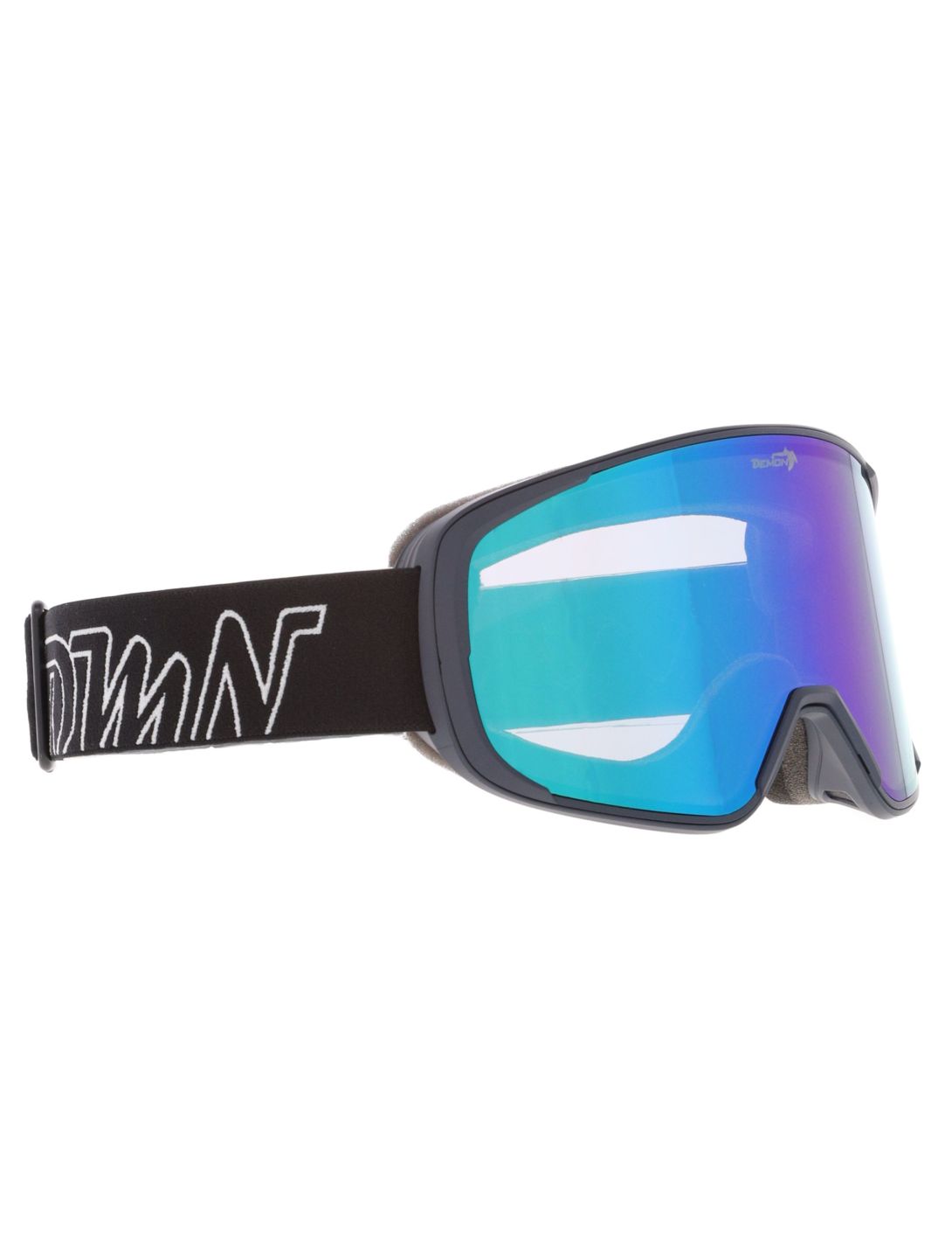 Demon, Provider lunettes de ski unisexe Matt Dark Octanio - Orange Green Mirror 