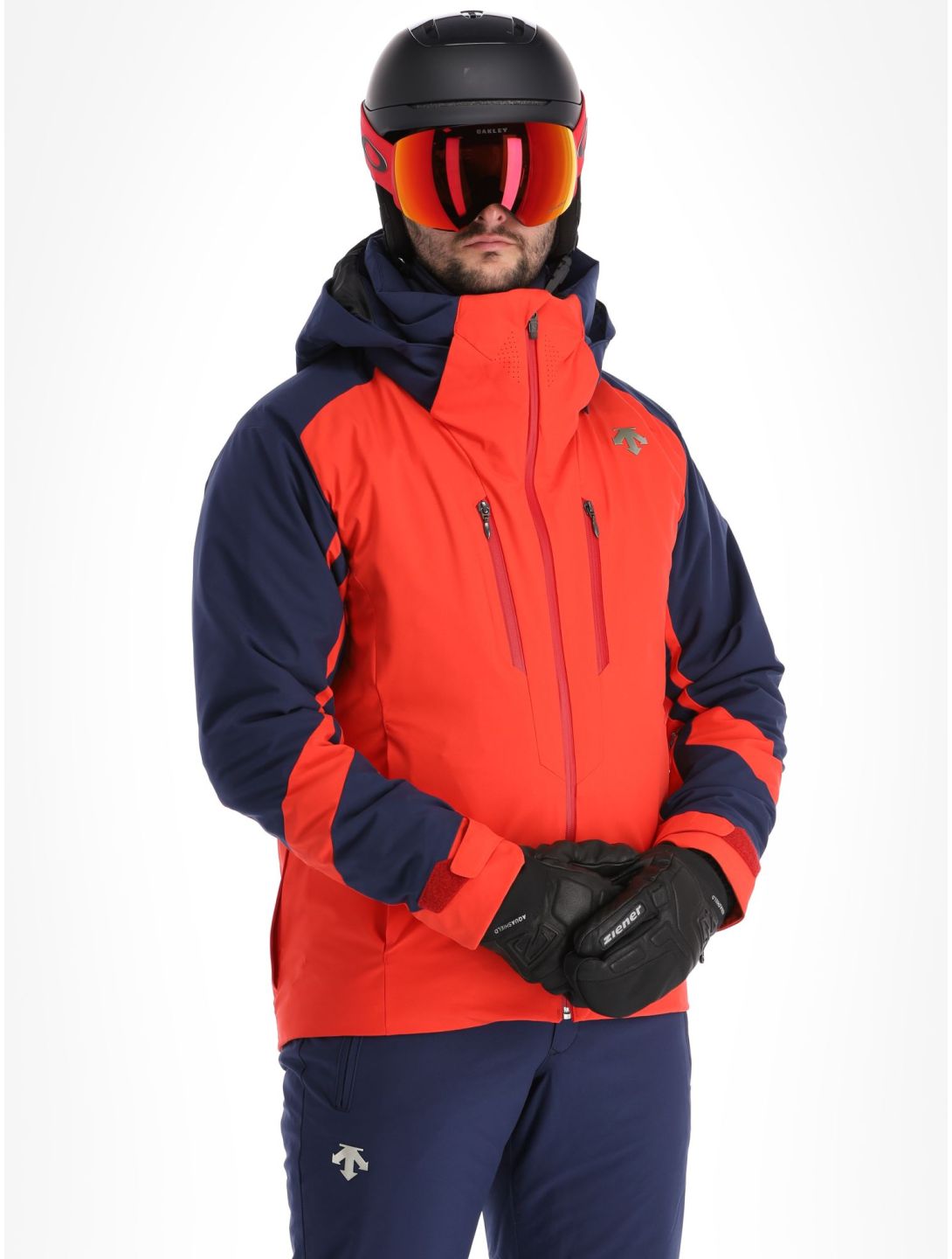 Descente, Chester veste de ski hommes Electric Red bleu, rouge 