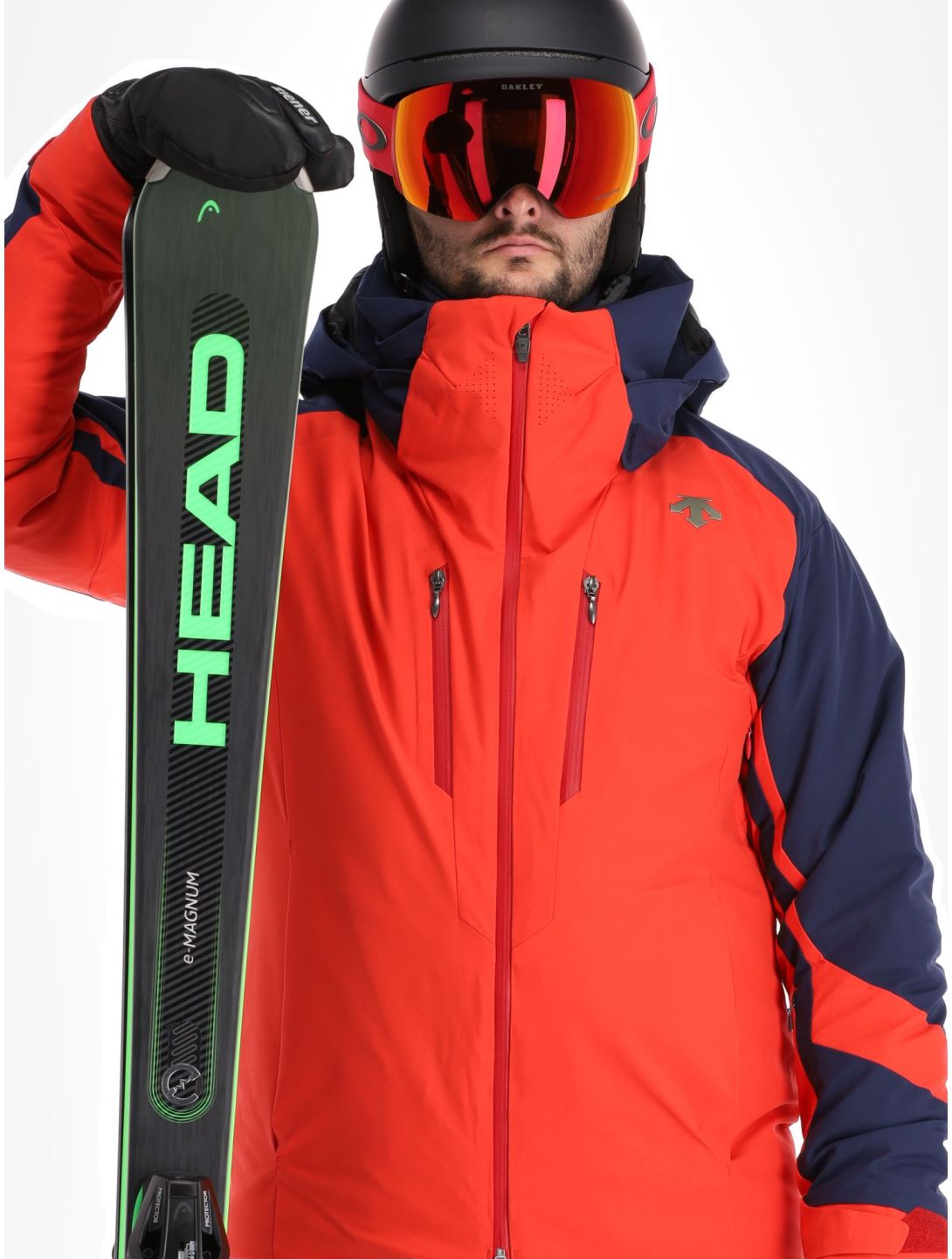 Descente, Chester veste de ski hommes Electric Red bleu, rouge 