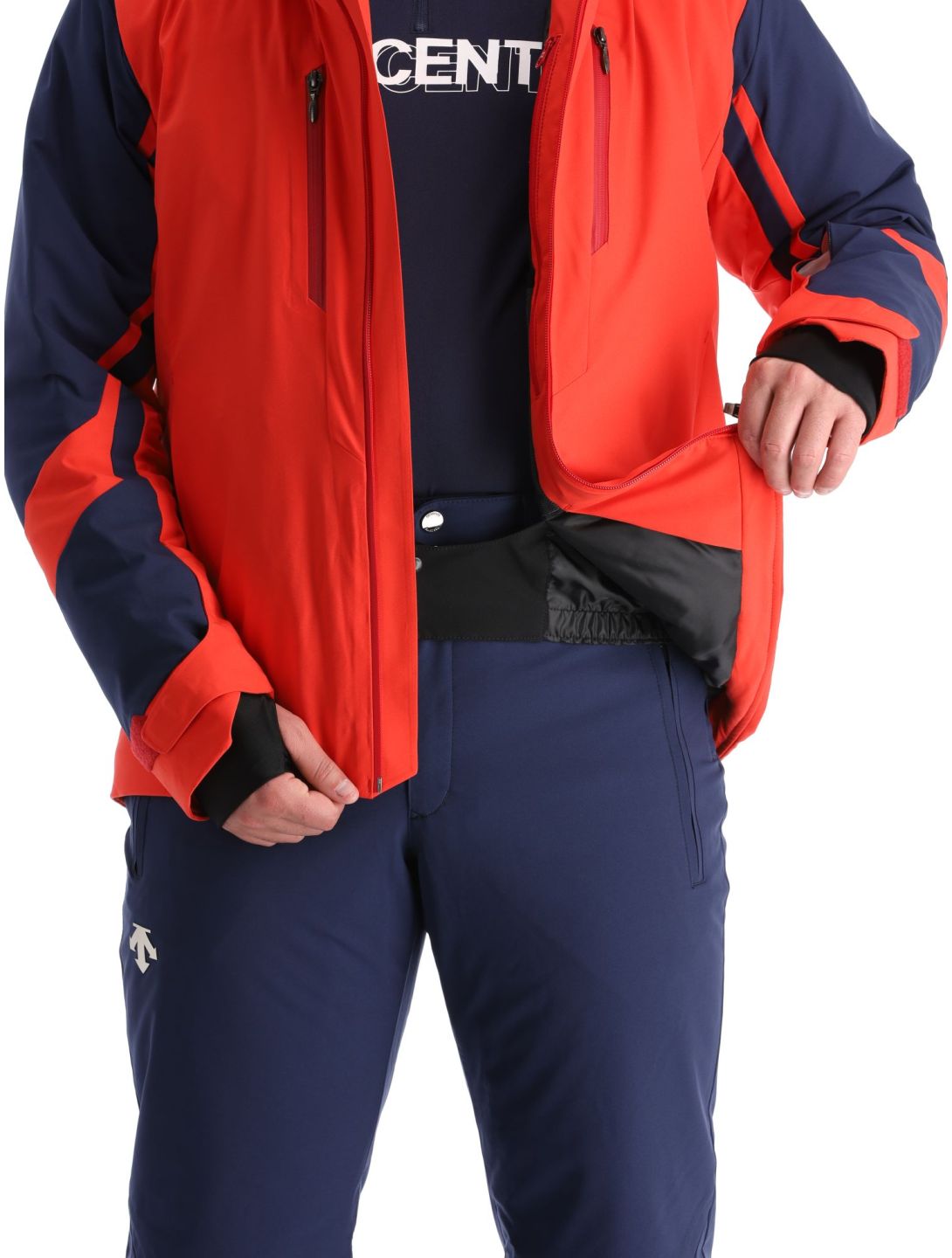 Descente, Chester veste de ski hommes Electric Red bleu, rouge 