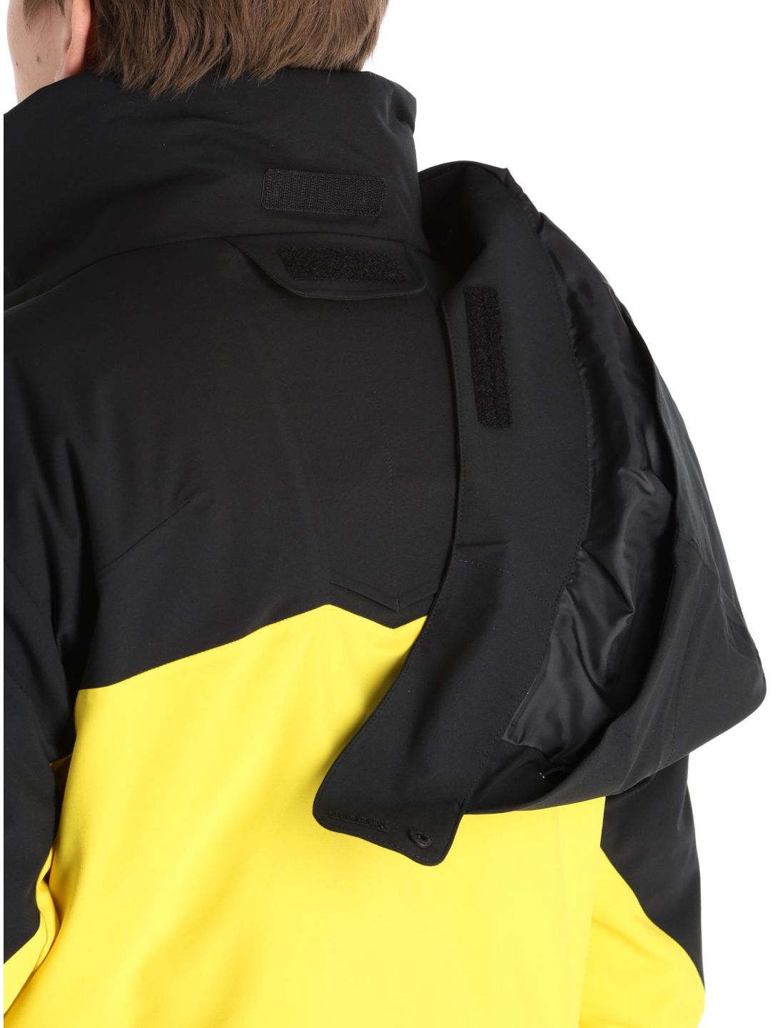 Descente, Chester veste de ski hommes Warbler Yellow jaune, noir 