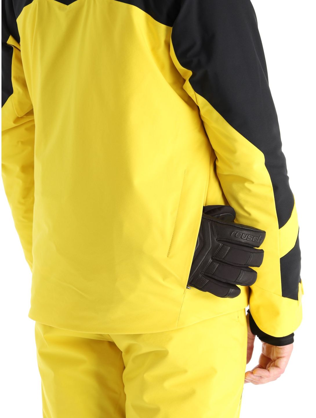 Descente, Chester veste de ski hommes Warbler Yellow jaune, noir 