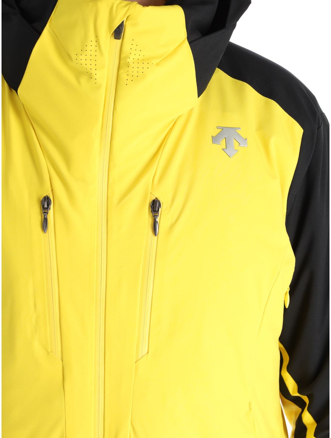 Descente, Chester veste de ski hommes Warbler Yellow jaune, noir 