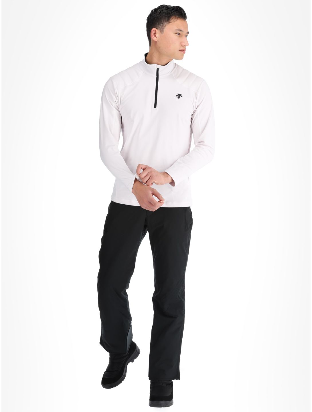 Descente, M-GB21 pull de ski hommes Super White blanc 