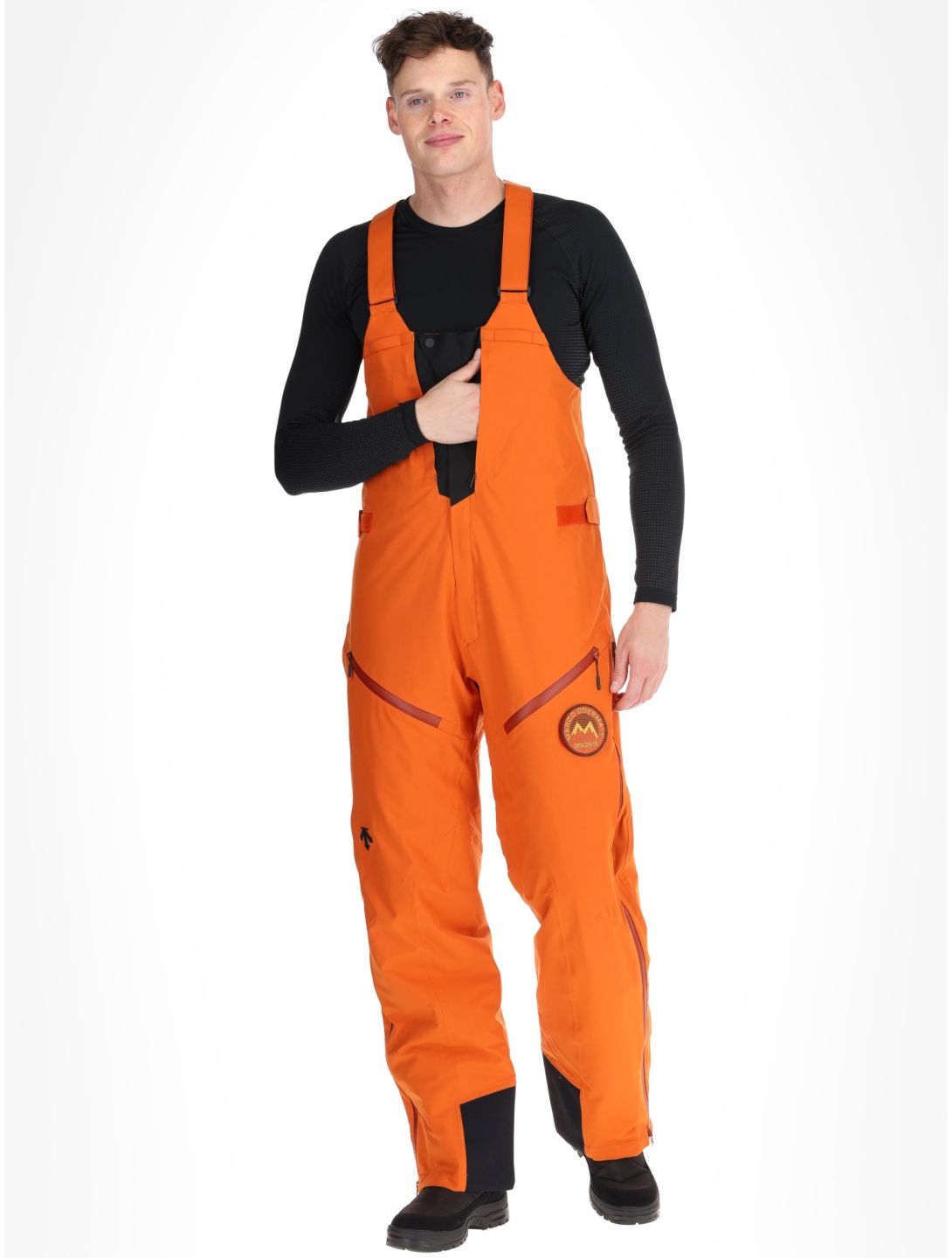 Descente, M-GD50M Marco Odermatt pantalon de ski à coque dure BIB hommes Ripen Orange orange 