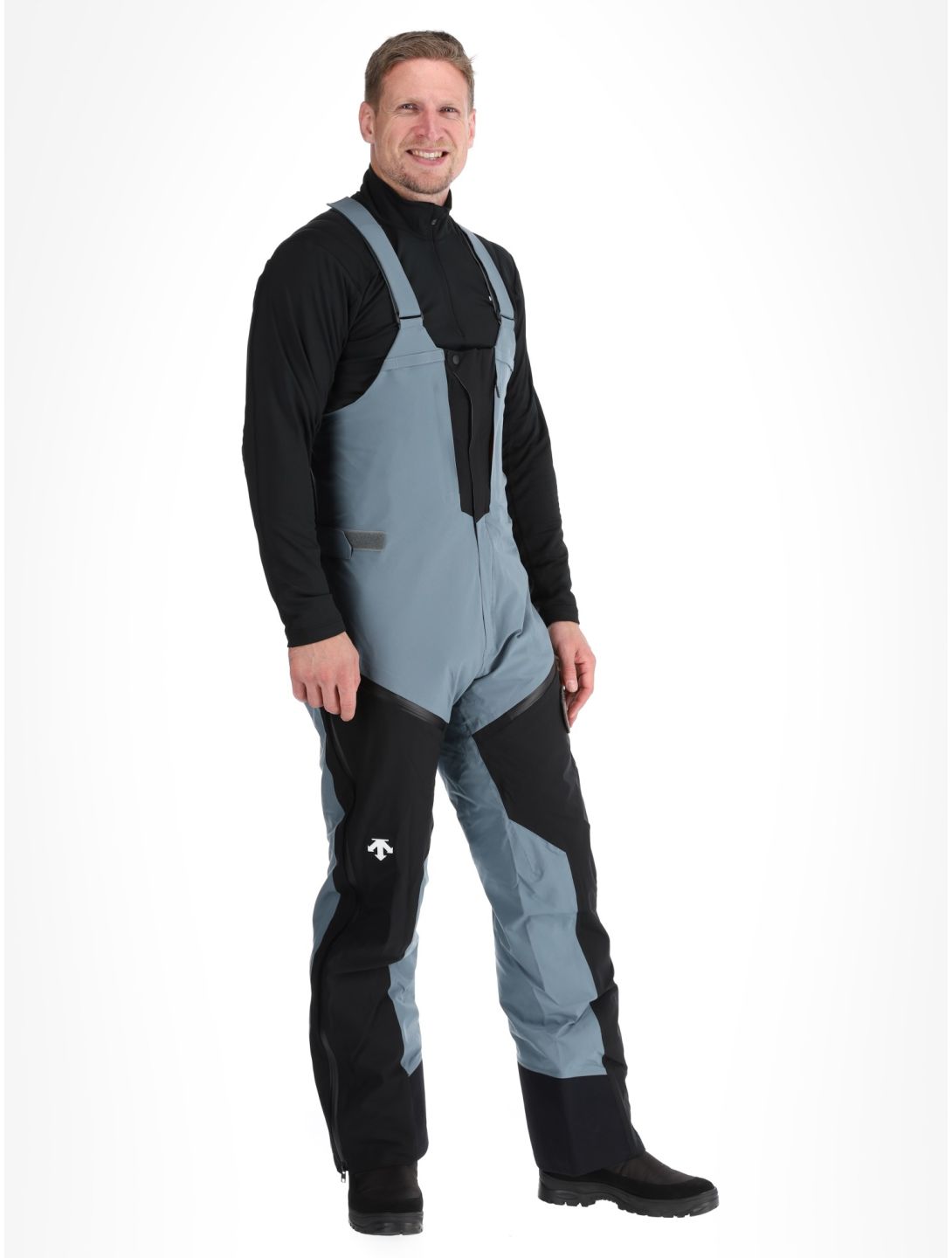 Descente, M-GD50M pantalon de ski à coque dure BIB hommes Storm Weather Grey gris 