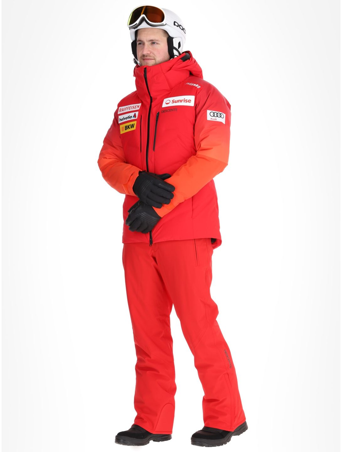 Descente, M-GK21 veste de ski hommes Swiss rouge 