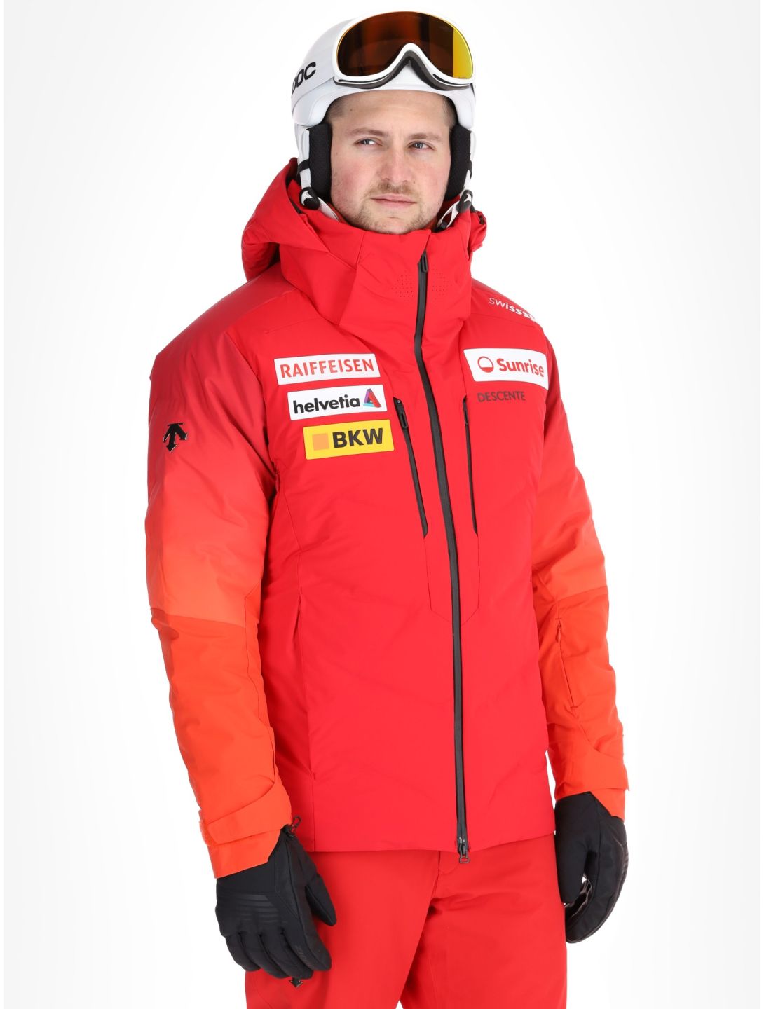 Descente, M-GK21 veste de ski hommes Swiss rouge 