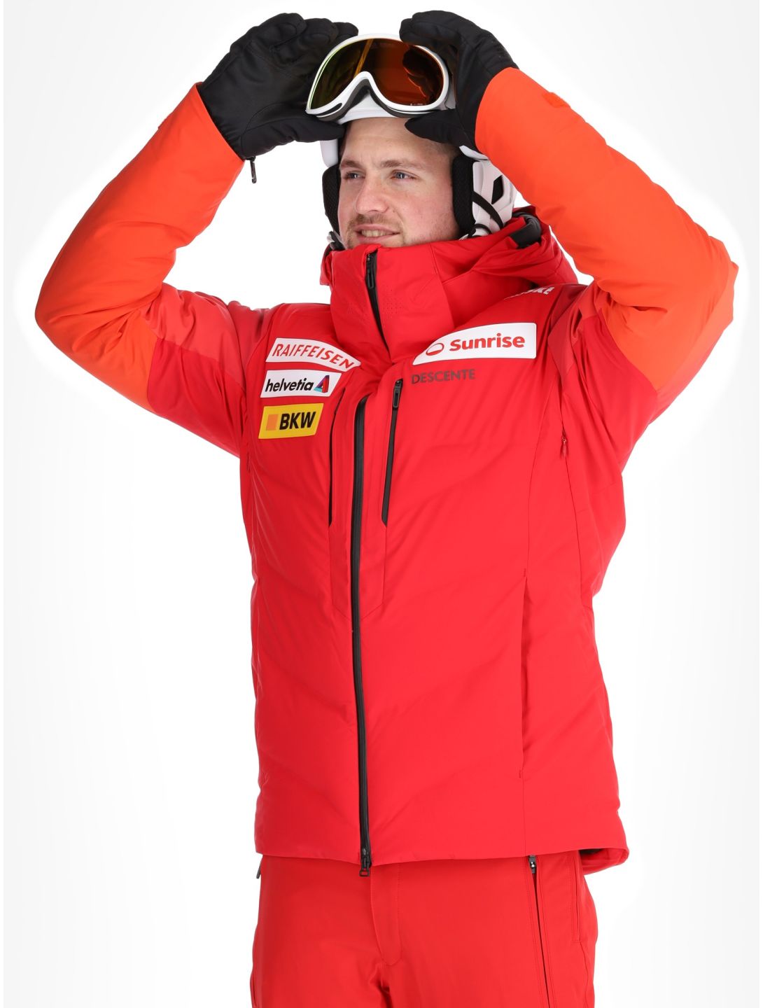 Descente, M-GK21 veste de ski hommes Swiss rouge 