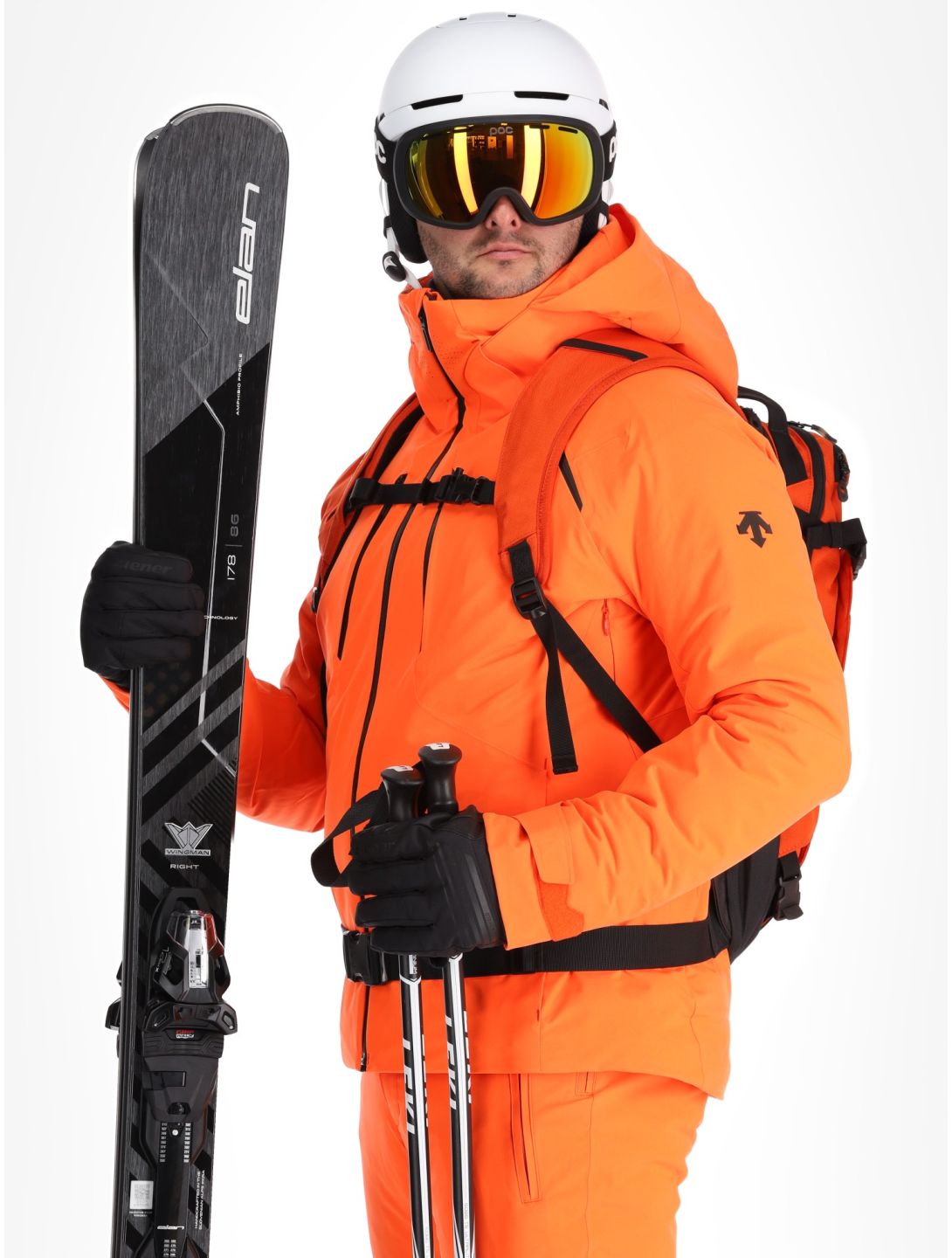 Descente, M-GK27 veste de ski hommes Momiji Orange orange 