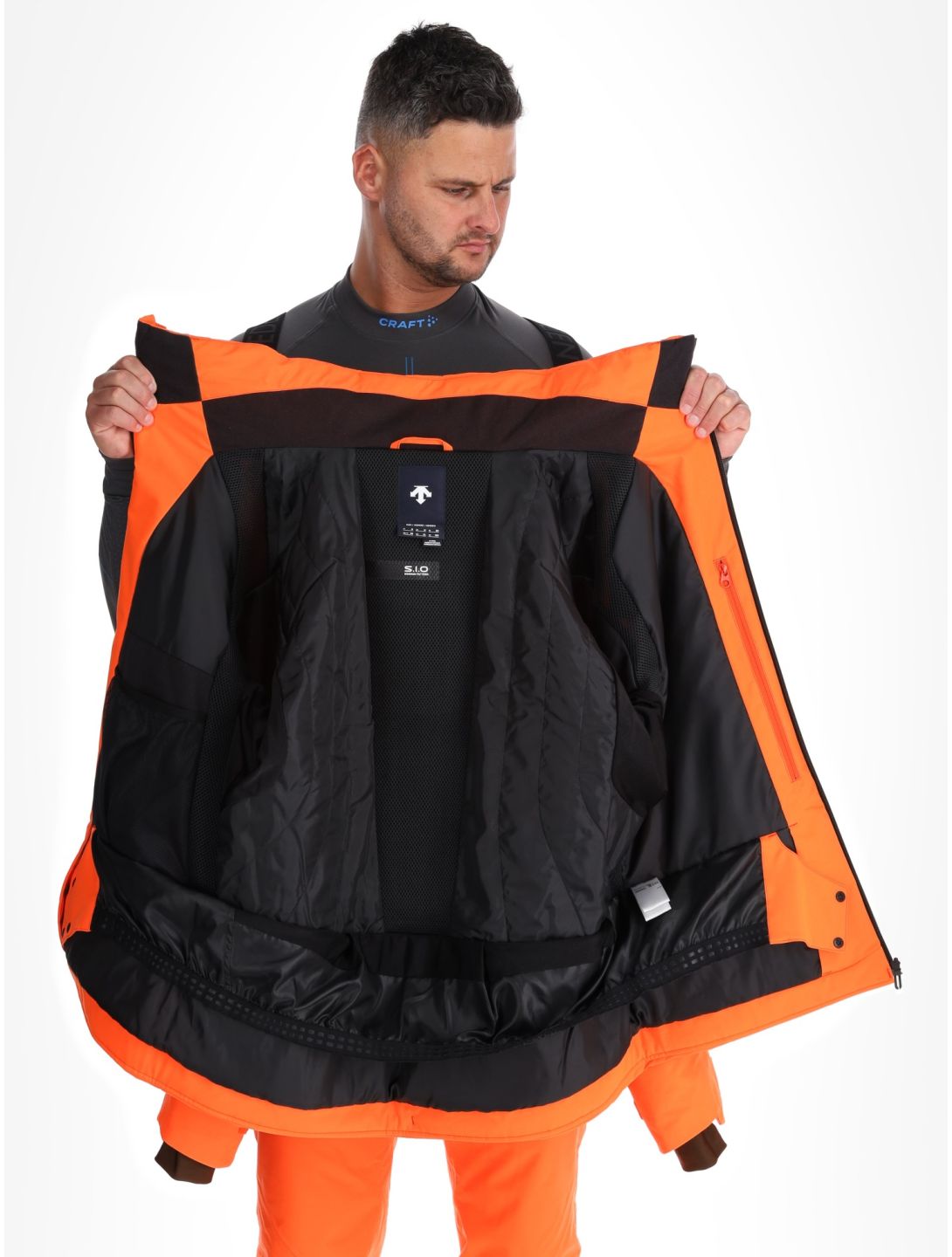 Descente, M-GK27 veste de ski hommes Momiji Orange orange 