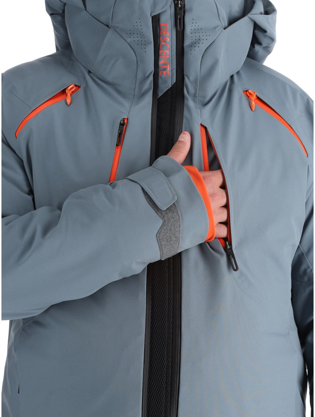 Descente, M-GK27 veste de ski hommes Storm Weather Grey gris 