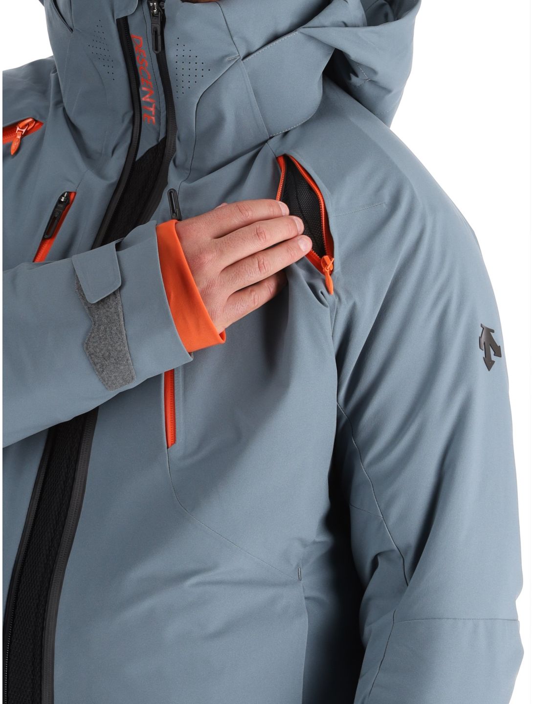 Descente, M-GK27 veste de ski hommes Storm Weather Grey gris 