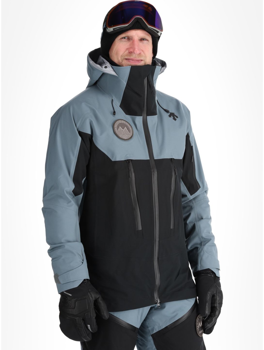 Descente, M-GK50M veste de ski à coque dure hommes Storm Weather Grey gris 