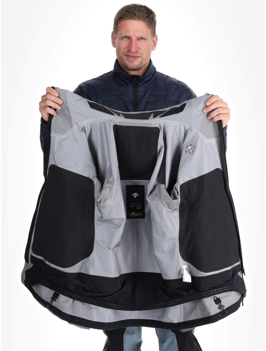 Descente, M-GK50M veste de ski à coque dure hommes Storm Weather Grey gris 