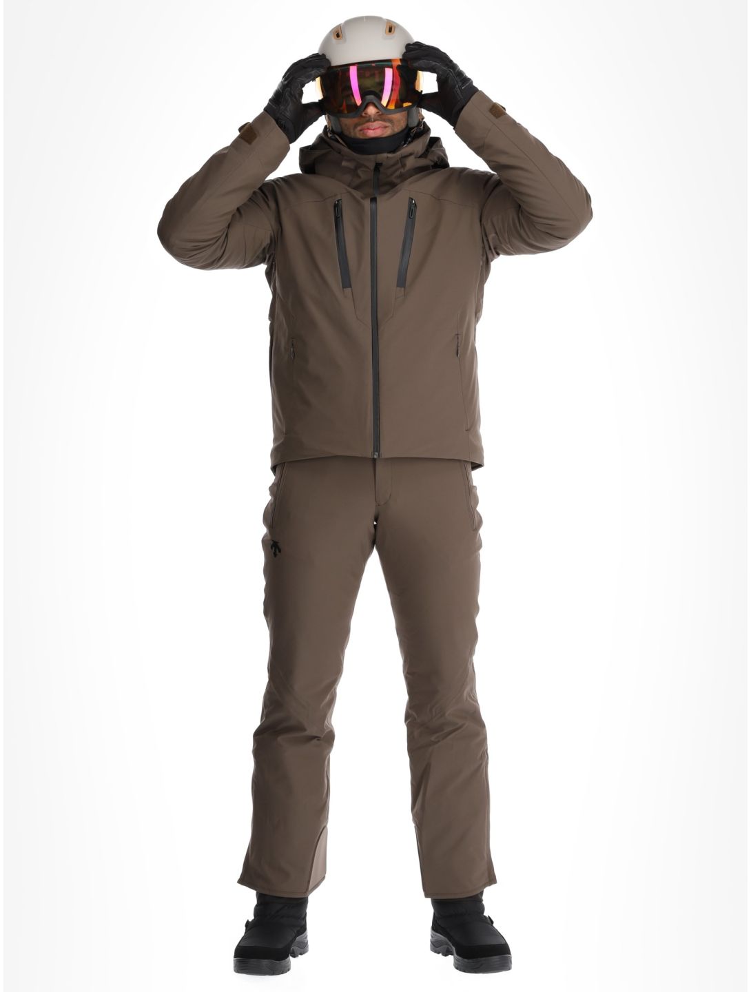 Descente, M-GK80 veste de ski hommes Bark Brown brun 