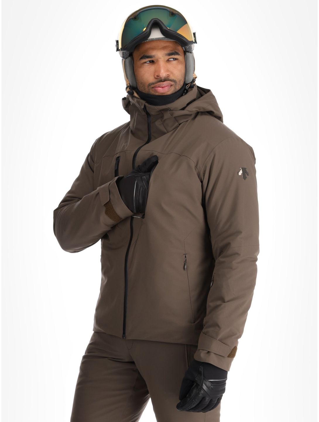 Descente, M-GK80 veste de ski hommes Bark Brown brun 