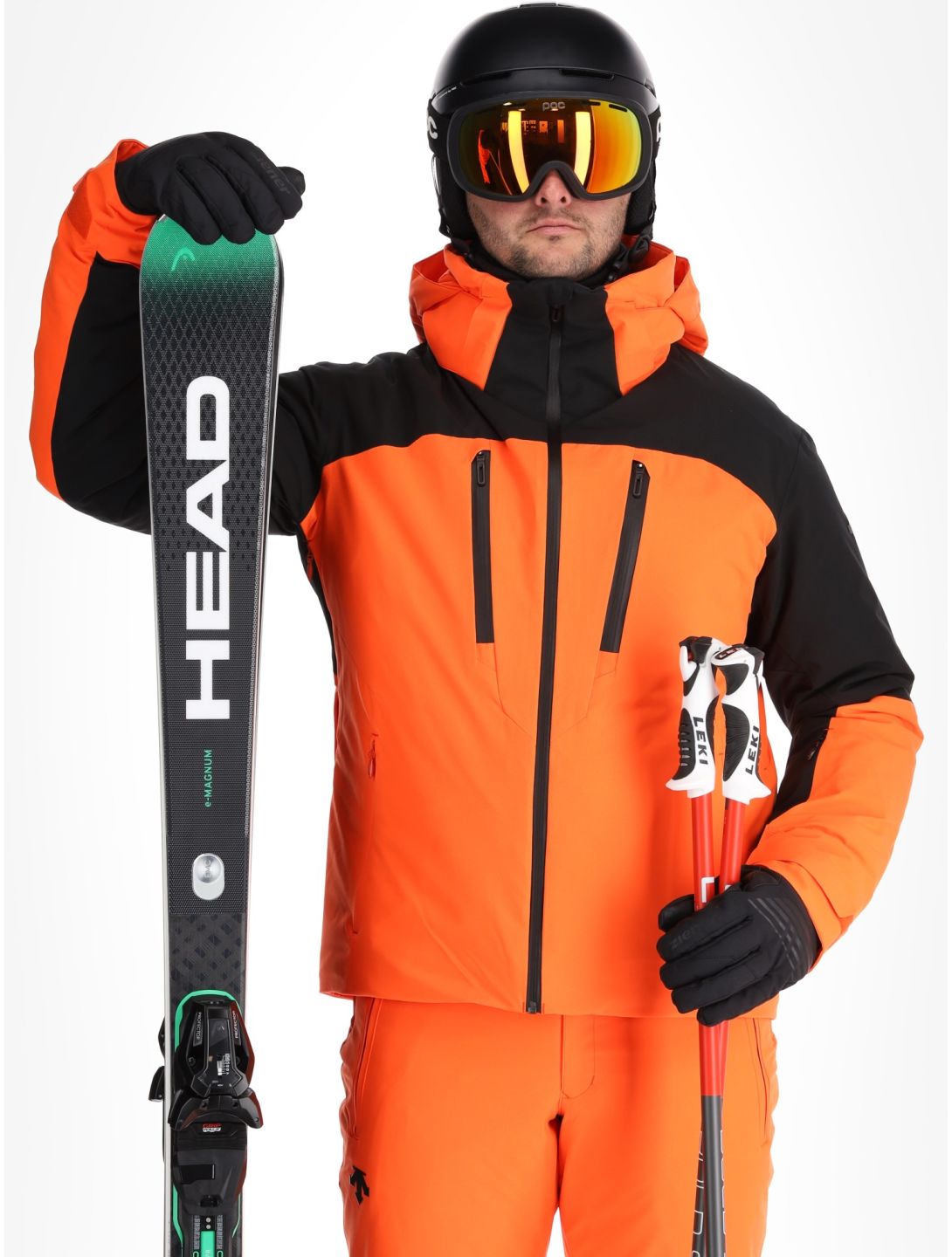 Descente, M-GK80 veste de ski hommes Momiji Orange orange 