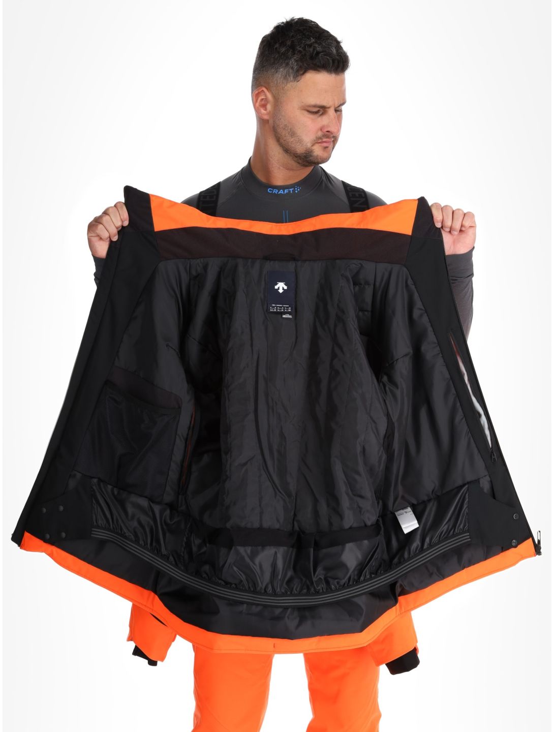 Descente, M-GK80 veste de ski hommes Momiji Orange orange 