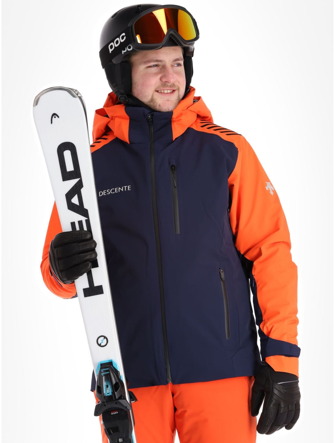 Descente, Paddy veste de ski hommes Dark Night bleu, orange 