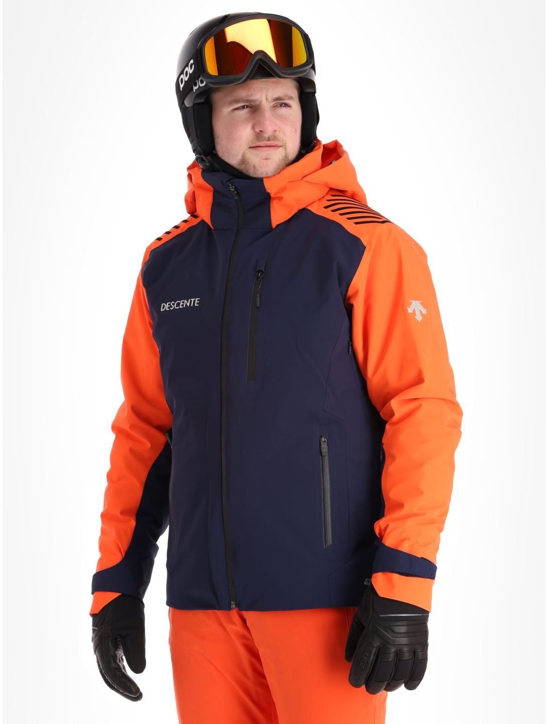 Descente, Paddy veste de ski hommes Dark Night bleu, orange 